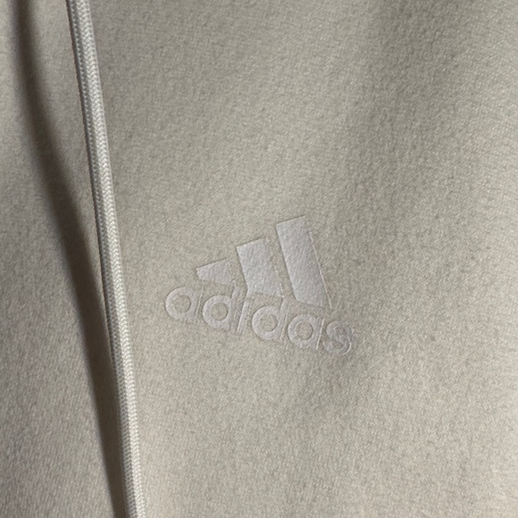 adidas White Hoodie with Black Stripes - Picture 3 of 6
